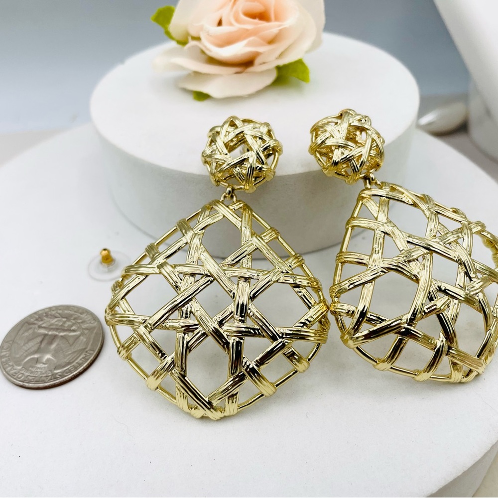 Kendra Scott Natalie Openwork Statement Drop Earr… - image 6
